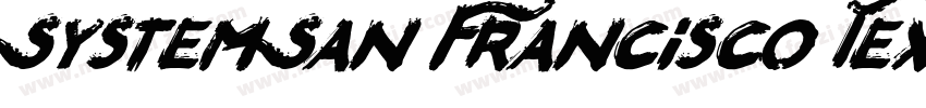 System San Francisco Text Regular字体转换